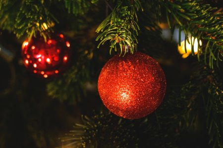 Decorations On Christmas Tree