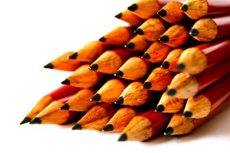 Pile Of Wooden Pencils photo