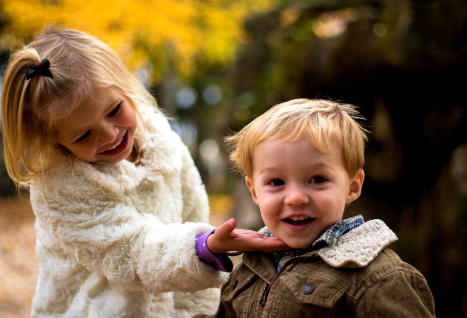 Children In Outdoor Portrait