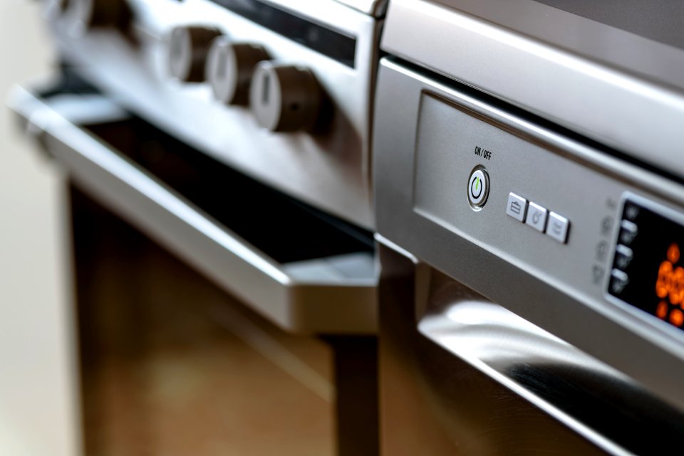 Modern Kitchen Cooker And Dishwasher