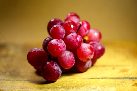 A Bunch Of Fresh Red Grapes photo