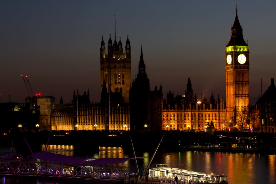 The Parliament During Nightime
