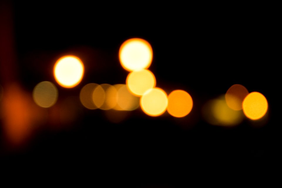 Bokeh Lights At Night