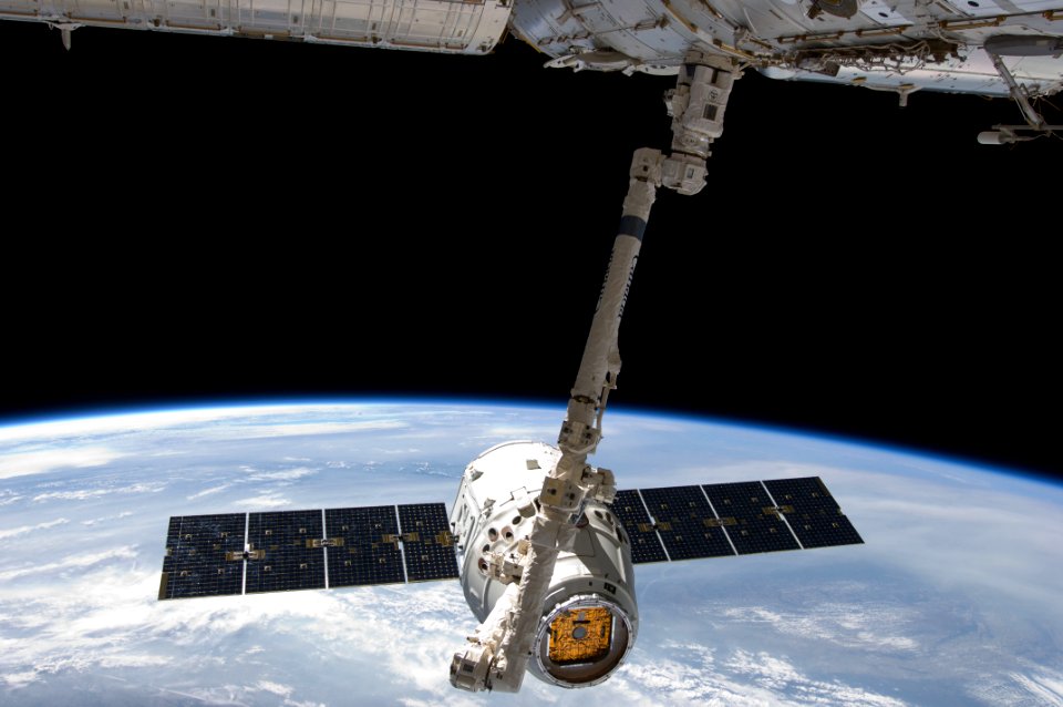 Discovery Space Shuttle On International Space Station