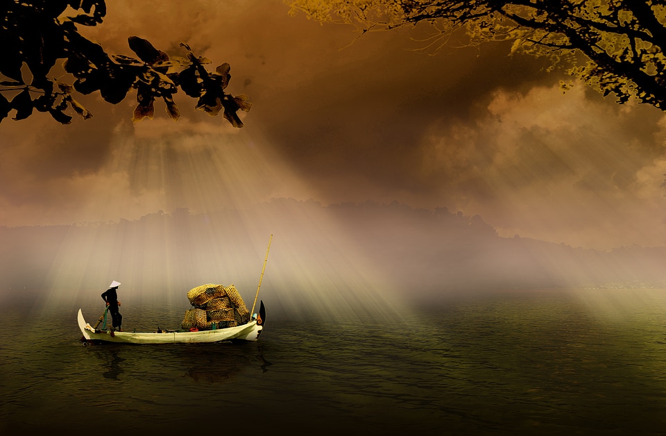 Indonesian traditional river