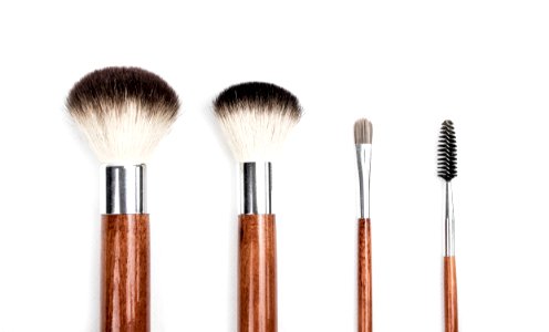 Brown And Silver Makeup Brush Set photo