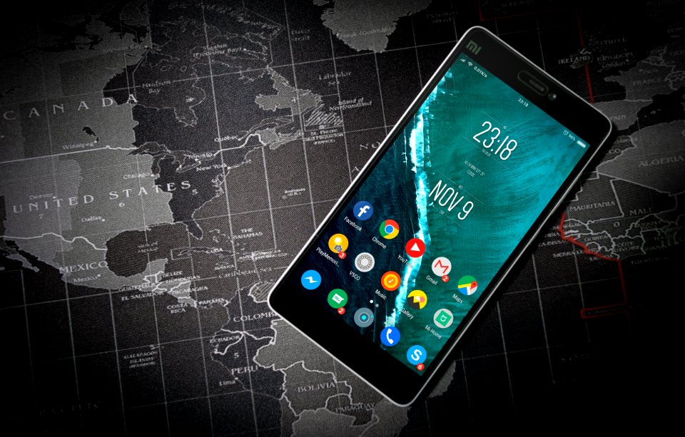 Black Turned On Xiaomi Smartphone