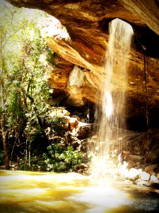 Fountain In Cave During Dayrtime