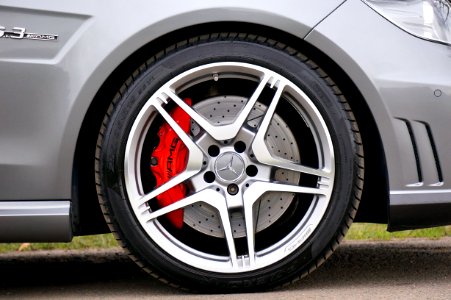 Black Rubber Mercedes Benz Automotive Wheel
