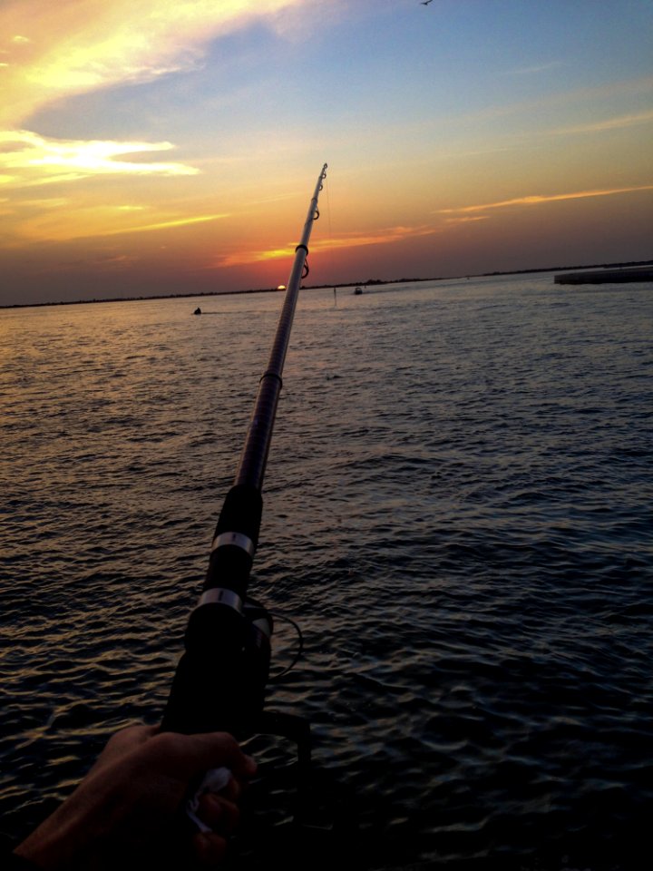 People Fishing On Sea