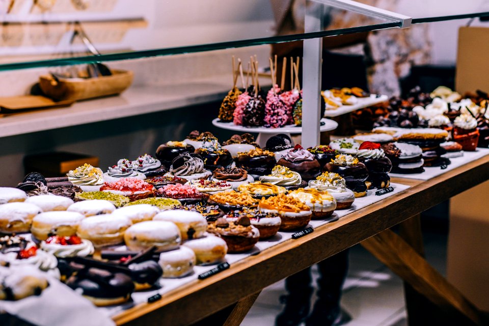 Donuts And Bagel Display