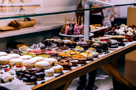 Donuts And Bagel Display