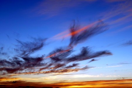 Yellow And Blue Sky photo