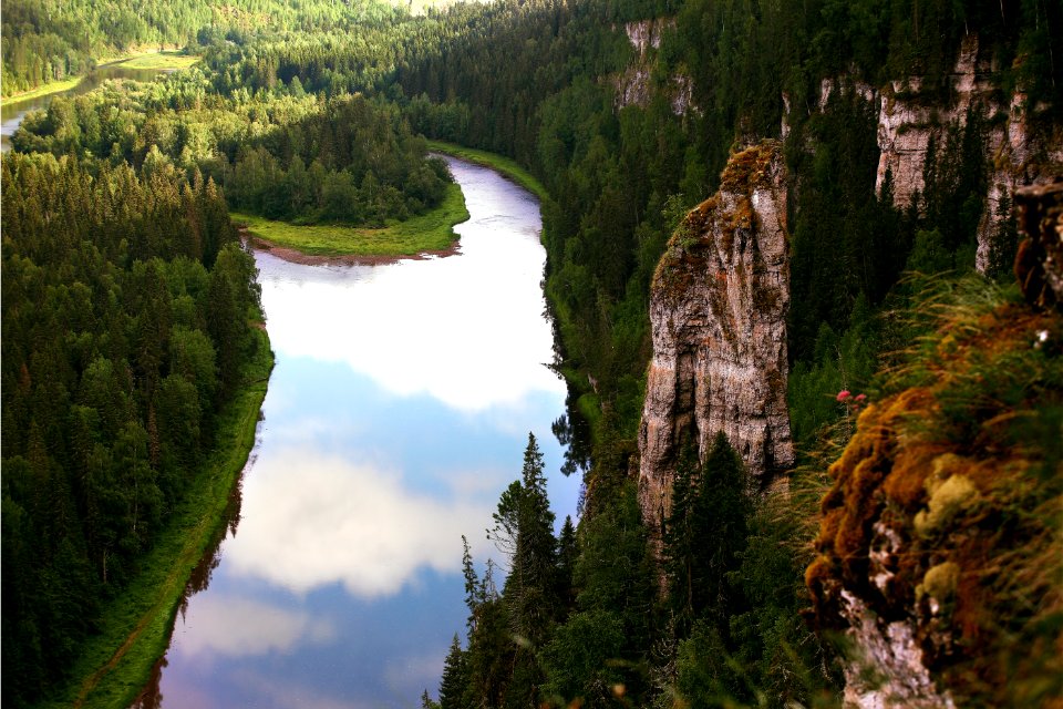 Photography Of Mountain And River