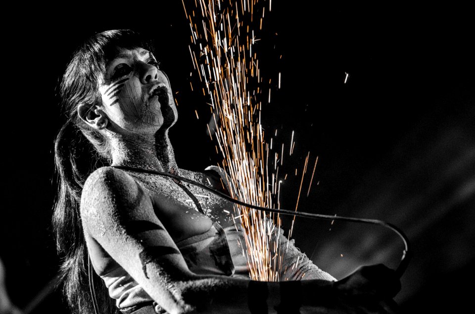 Grayscale Photography Of Woman With Spraklers
