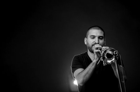 Man Playing Trumpet photo