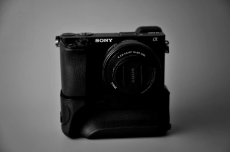 Close Up Photography Of Black Sony Camera photo