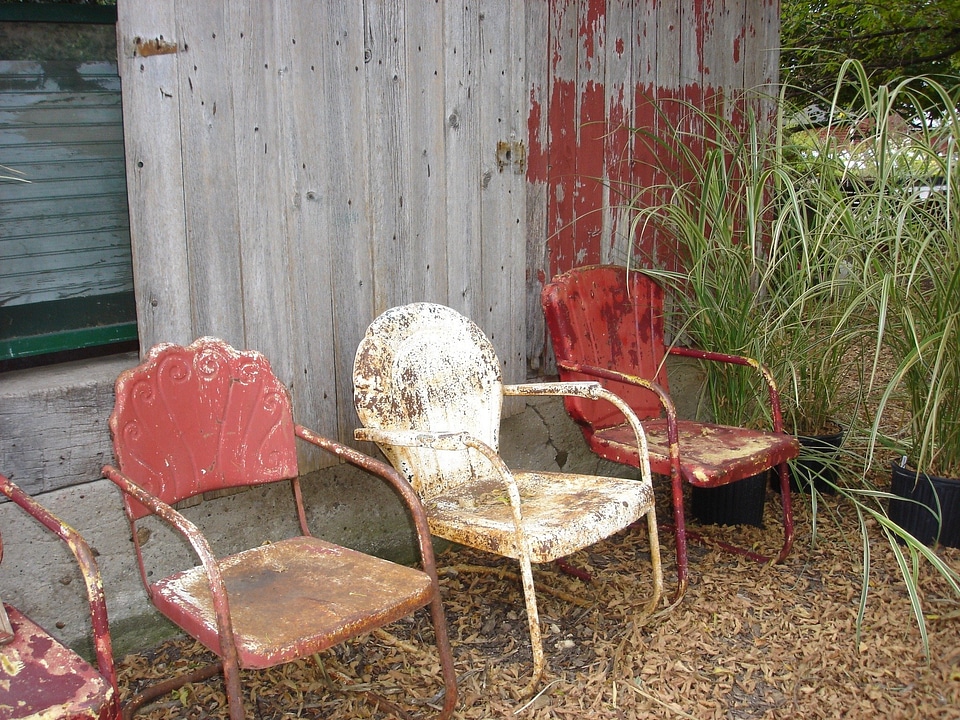 Furniture antiques dirty