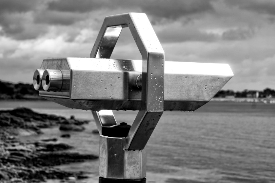 Grayscale Photography Of Tower Viewer