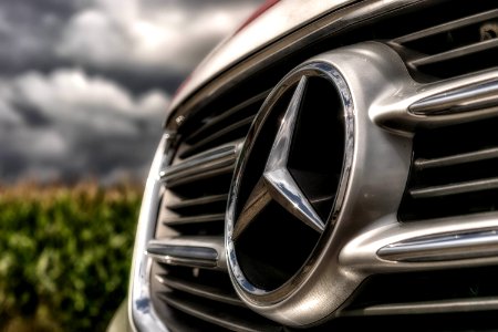 Mercedes Benz Silver Emblem photo