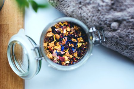 Tea Mix In Jar photo