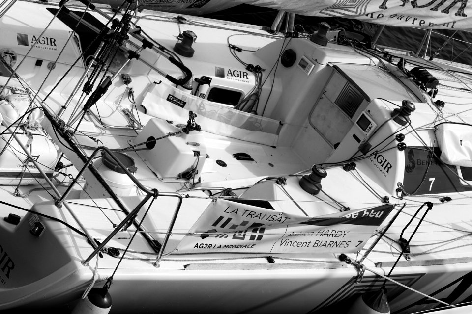 White And Black Boat
