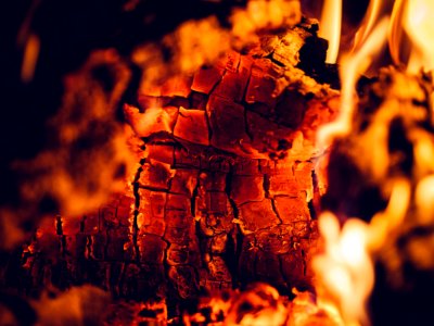 Closeup Of Fire