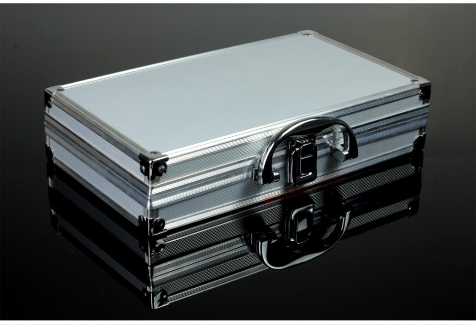 Grey Metal Briefcase