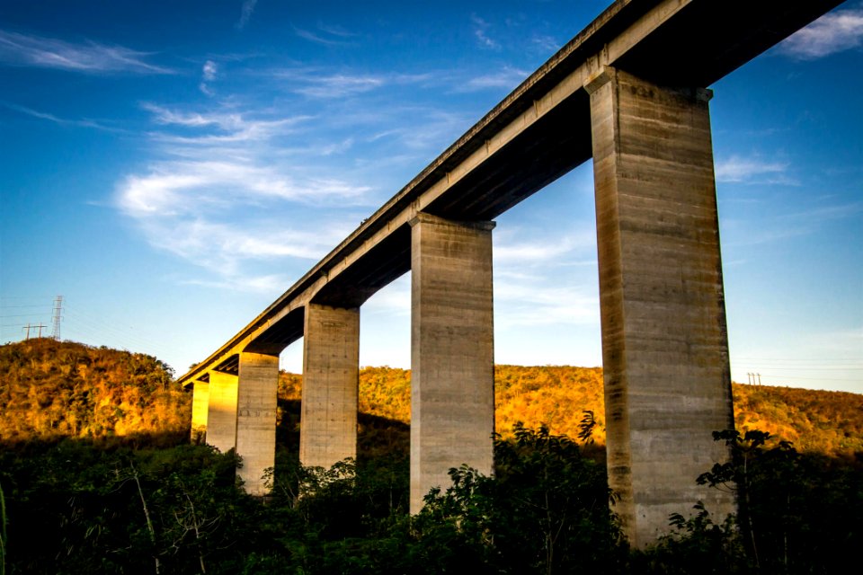 Bridge In Rural Landscape