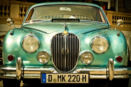 Green Classic Car