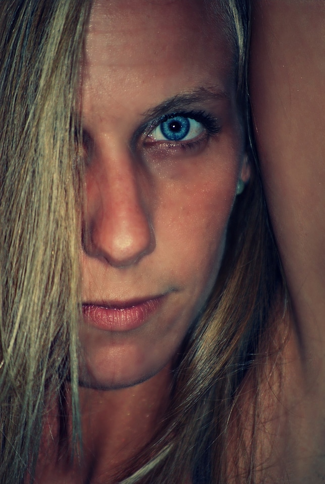 Girl attractive blonde