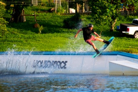 Man On Water Board