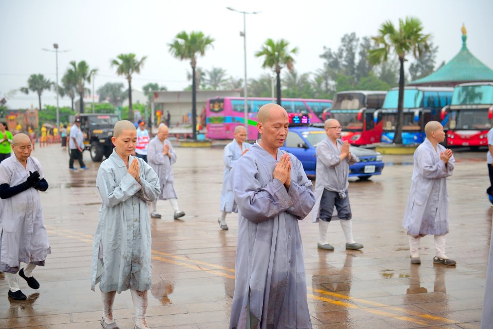 Monks In Outdoor Procession