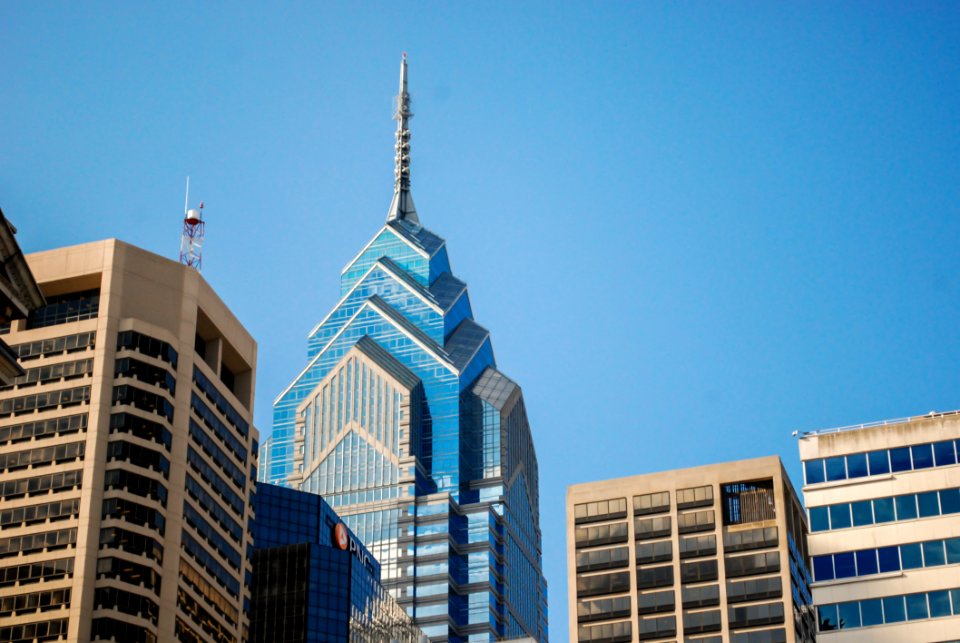 Modern Architecture Against Blue Skies