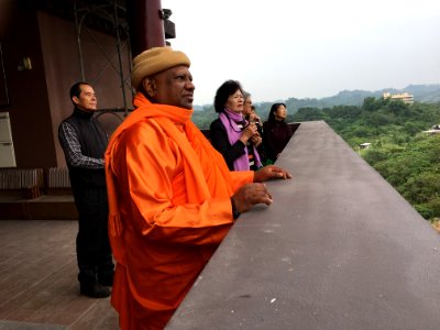 Tourists On Balcony Overlook photo