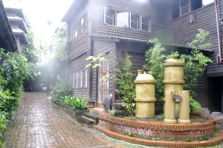 Wet Walkway Outside Home