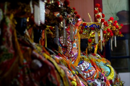 Colorful Decorations On Alter