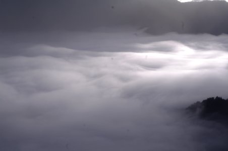 Cloudscape Over Mountain Range photo