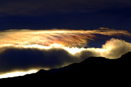 Sunset Over Mountains photo