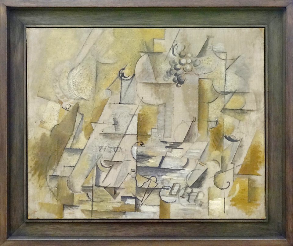 Compotier Bouteille Et Verre Georges Braque 1912 Centre Pompidou Paris