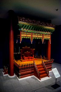 Throne As Museum Exhibit