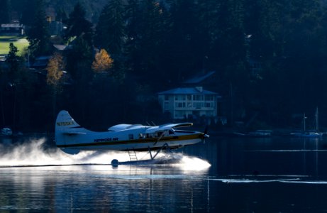 Seaplane On Lake Or River