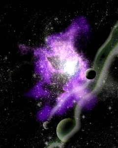 Atmosphere Purple Nebula Galaxy photo