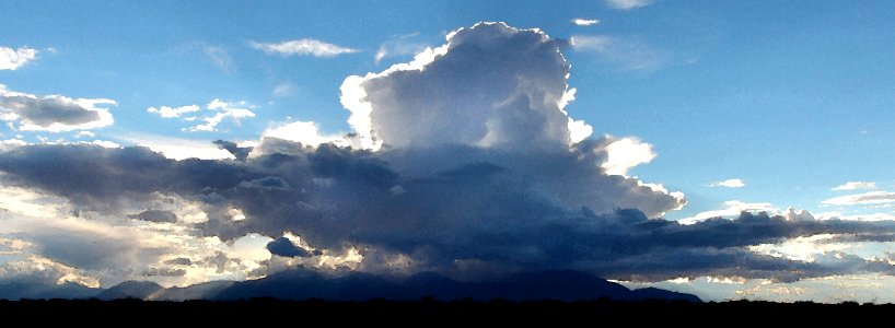 HANKSVILLE AREA WAYNE CO UT - 2016-09-30 - Burr Point -11 Storm Building Over Henry Mts