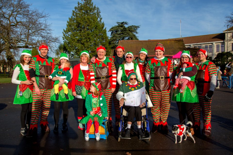 Group In Elf Costumes