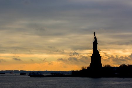 Statue Of Liberty Silhouette photo