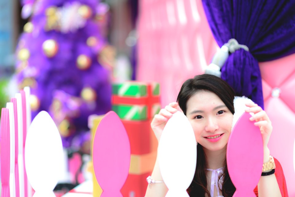 Smile Purple Eyelash Happy