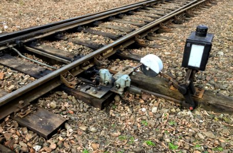 Hand-operated Railroad Switch