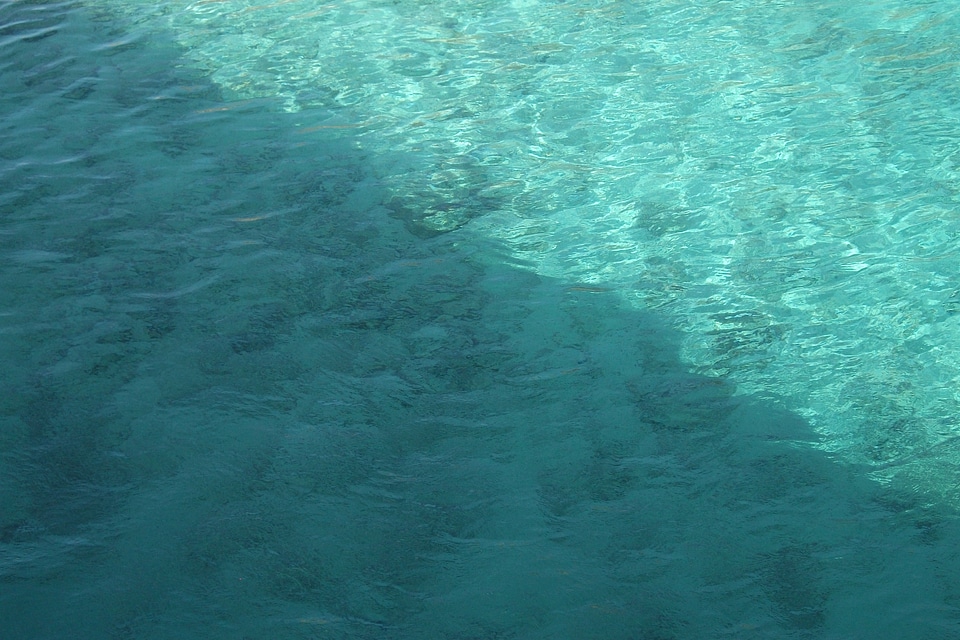 Blue ocean sun