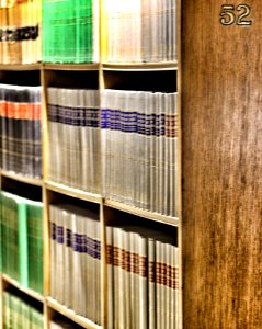 Canadian Law Books On Shelf photo